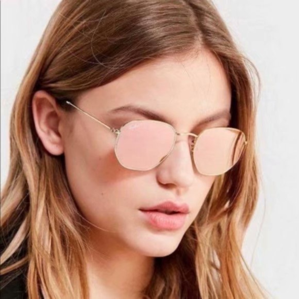 Ray-Ban Hexagonal Pink Flash Sunglasses